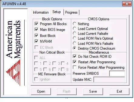 AFUWIN Interface